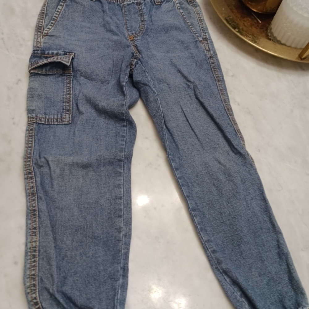 Men's Blue Jeans with Cargo Pocket